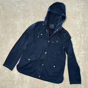 Love Tree Blue Rain Utility Jacket Size Large